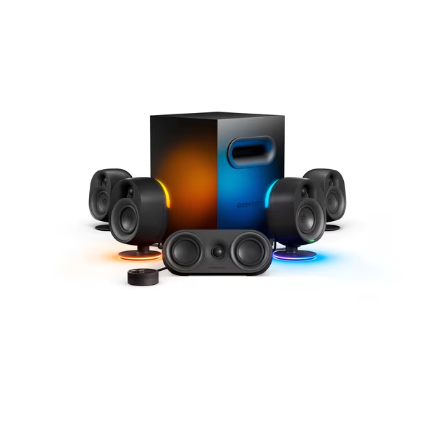 SteelSeries Multimedia speaker Arena 9, 5.1, mini jack/USB-A/BT, RGB, black