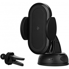 2E Car Windsheild/airvent Wireless Charger(3in1), 10W, black