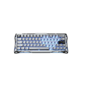 Magnetic keyboard GravaStar Mercury V60 PRO 60keys, UFO Magnetic Gaming, 8K, USB-A, RGB, Sliver Frost  GSV60PRO_XTAL_S_SLV