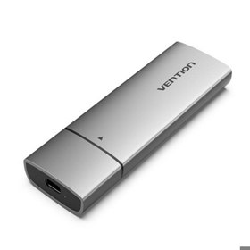 VENTION TNII0 USB-C to USB 3.2 Gen 2-Ax2/USB 3.2 Gen 2-C/M.2 NVMe/PD SSD Enclosure Hub Silver Aluminum Alloy Type