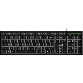 კლავიატურა, SlimStar 820, Genius, Slim Multimedia, RU,USB, შავი (Black).