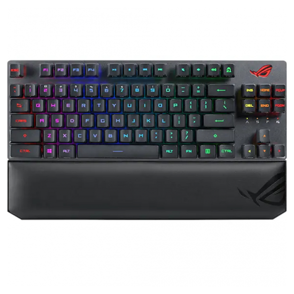 90MP02J0-BKUA01/ASUS Keyboard ROG Strix Scope RX TKL Wireless Deluxe RGB 84key USB/WL/BT EN Black