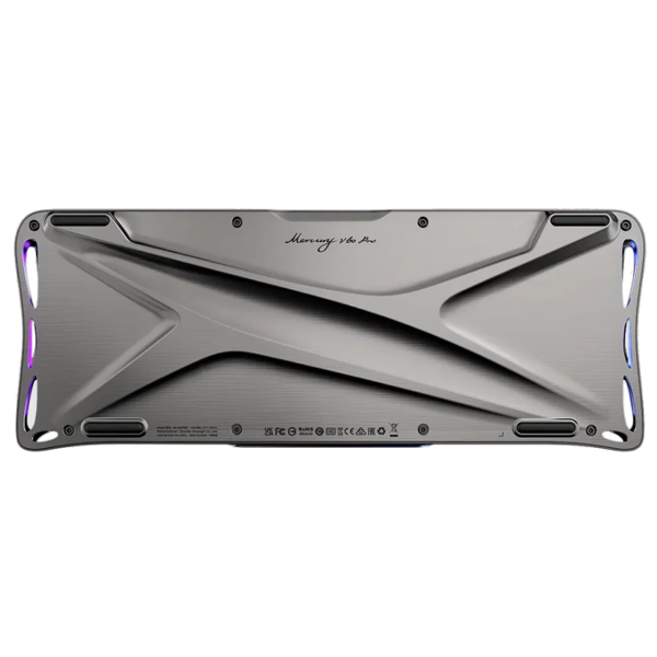Magnetic keyboard GravaStar Mercury V60 PRO 60keys, UFO Magnetic Gaming, 8K, USB-A, RGB, Gunmetal Smok