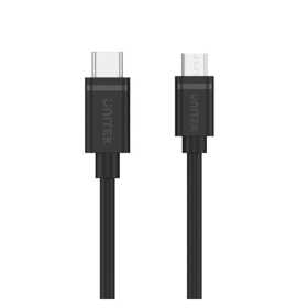 კაბელი, Y-C473BK, UNITEK, Type C to Micro USB Charging, with Data. Y-C473BK