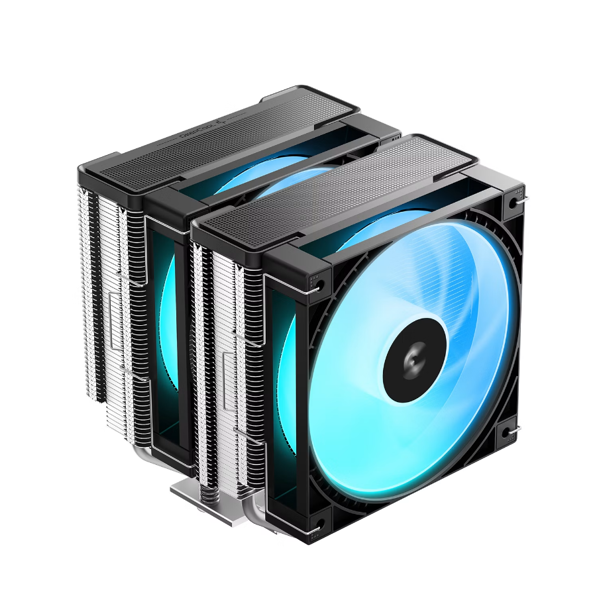 მაგრილებელი, AG620 G2 ARGB, DEEPCOOL, TDP 270W, 2*120mm შავი. R-AG620-BKAMMG2-G