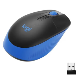 თაგვი, M190, Logitech, დისტანციური 1000 dpi, ლურჯი. L910-005907