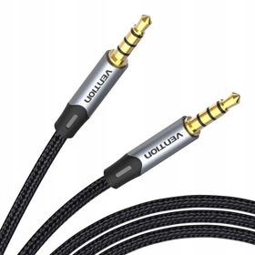 VENTION BAQHG TRRS 3.5MM Male to Male Aux  Cable 1.5M Gray