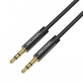 VENTION BAGBH Fabric Braided 3.5mm Male to Male Audio Cable 2M Black Metal Type