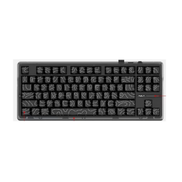 კლავიატურა: AULA F87 PRO RGB Mechanical Gaming Keyboard Black Gradient (Kayhua Intelligent Switch)