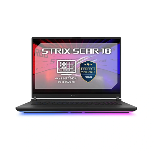 (G835LXG-TQ460W) ROG STRIX SCAR G18 (2026) 18" 4K  Mini LED 240Hz ULTRA 9 290HX Plus 64GB 8TB SSD RTX 5090 Off Black WIN 11 HOME