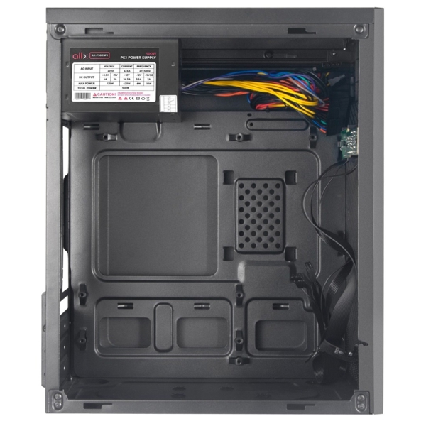ქეისი ALLX AX-B1745 Computer Case With Power Supply 500W Micro-ATX, ITX, USB 1.1, Audio, Black