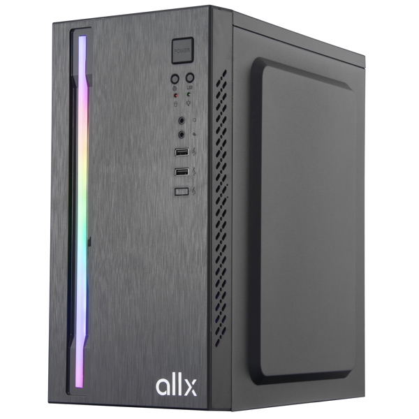 ქეისი ALLX AX-B1735, Computer Case, Micro-ATX, ITX, USBx2, AUDIO, Black
