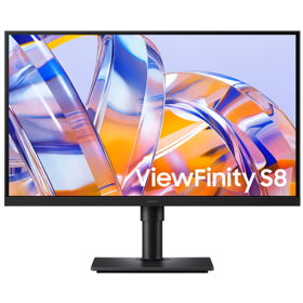 Monitor/ Samsung/ ViewFinity S8 LS27H804UAIXCI 27" 4K 3840 x 2160 IPS 5ms 60Hz Type-C/LAN Black