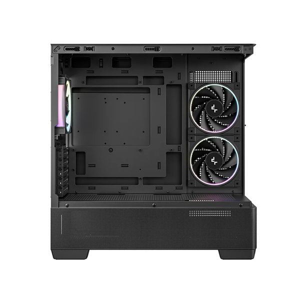 ქეისი, CG380U 3F, DEEPCOOL, Panoramic-Curved-Glass-M-ATX, 5 Slots, Black.