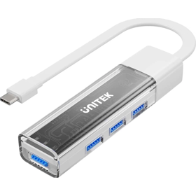 უსბ სიდან უსბ-ზე ჰაბი, H1319AWH01, UNITEK, Bi-Directional Hub with Detachable Cable. H1319AWH01