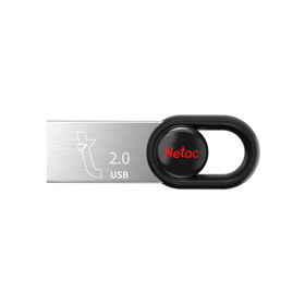 NT03UM2N-064G-20BK ფლეშ მეხსიერება,  UM2, NETAC, 64GB USB2.0 შავი.