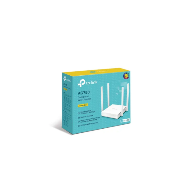 უკაბელო როუტერი TP-Link Archer C24 Dual Band Wi-Fi Router(Archer C24)