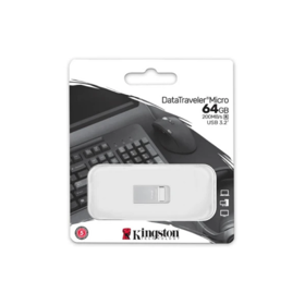 ფლეშ მეხსიერება, DTMC3G2/128GB, KINGSTON, USB 3.2   200MB/s  მეტალი.