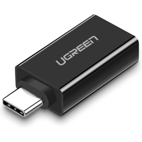 ადაპტერი UGREEN US173 (20808), Type-C 3.1 Male To USB 3.0 female Adapter, Black