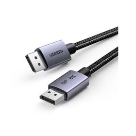 ვიდეო კაბელი UGREEN 25905, 8K DisplayPort To DisplayPort DP To DP Cable, 2M, Black/Gray