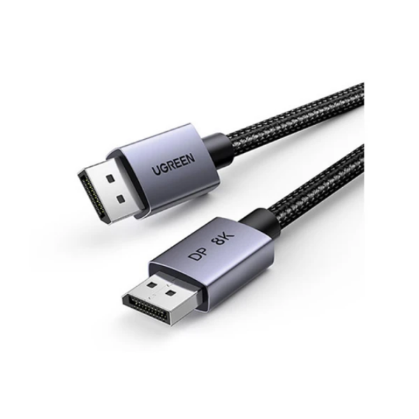 ვიდეო კაბელი UGREEN 25905, 8K DisplayPort To DisplayPort DP To DP Cable, 2M, Black/Gray