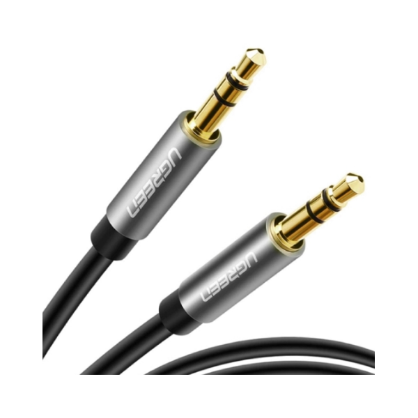 აუდიო კაბელი UGREEN AV119 (10733), 3.5mm Male to 3.5mm Male Cable, 1m, Black