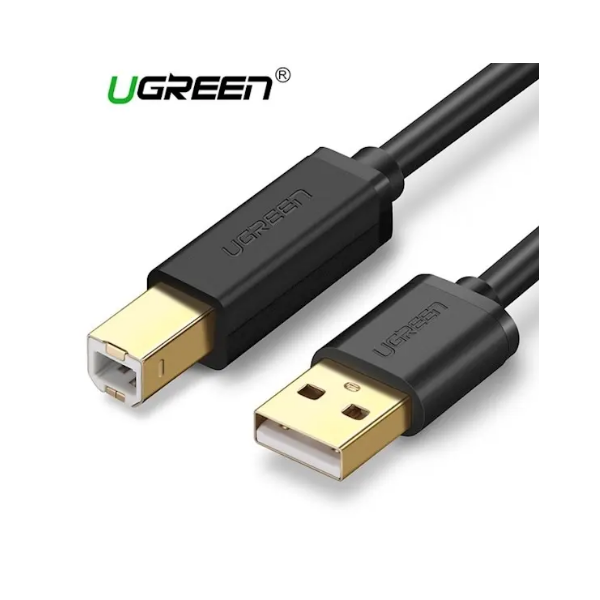 პრინტერის კაბელი UGREEN 20847 US135 USB 2.0 AM to BM Print Cable 2M Gold-Plated (Black) 2M 20847