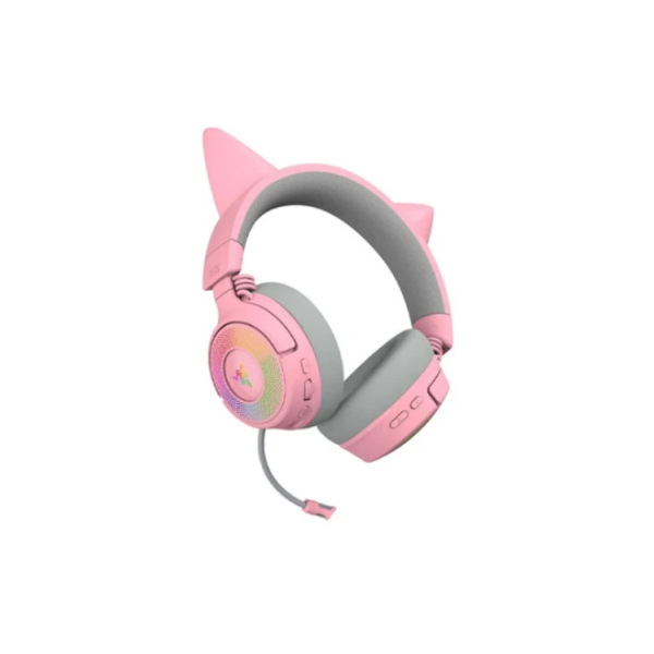 Razer Headset Kraken Kitty V3 Pro, USB/BT/WL, quartz